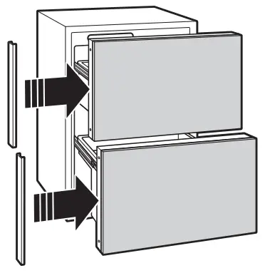 Install custom drawer panels and handles