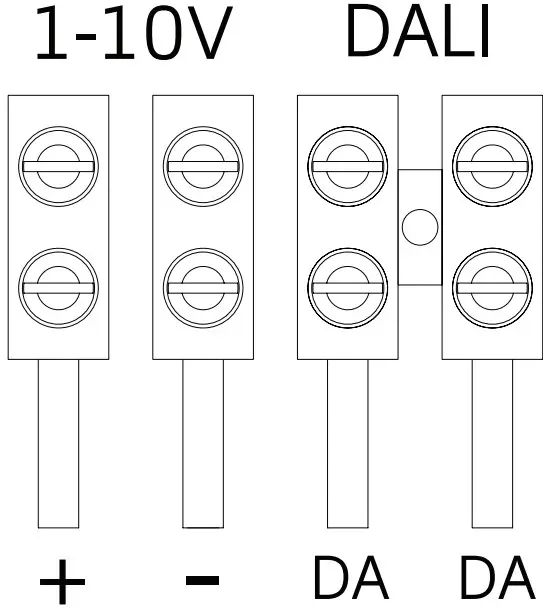 Dimming control connections