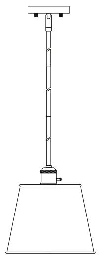 SIGNATURE HARDWARE 953467 Risom During Colgante Hanging Light -