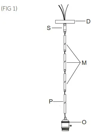SIGNATURE HARDWARE 953467 Risom During Colgante Hanging Light - Fig1
