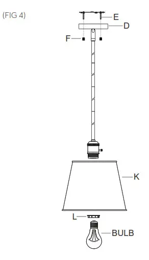 SIGNATURE HARDWARE 953467 Risom During Colgante Hanging Light - Fig4