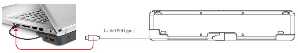 Club 3D CSV-1565 USB Gen1 Type-C Triple Display DP1.4 Alt mode Smart PD3.0 Charging Dock - Fig1