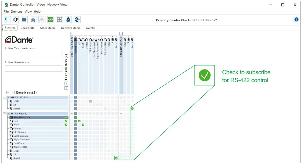 BOLiN TECHNOLOGY D20H Dante AV Transceiver - Connection Diagram 10