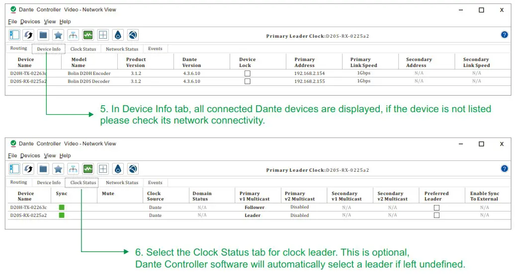 BOLiN TECHNOLOGY D20H Dante AV Transceiver - Connection Diagram 6