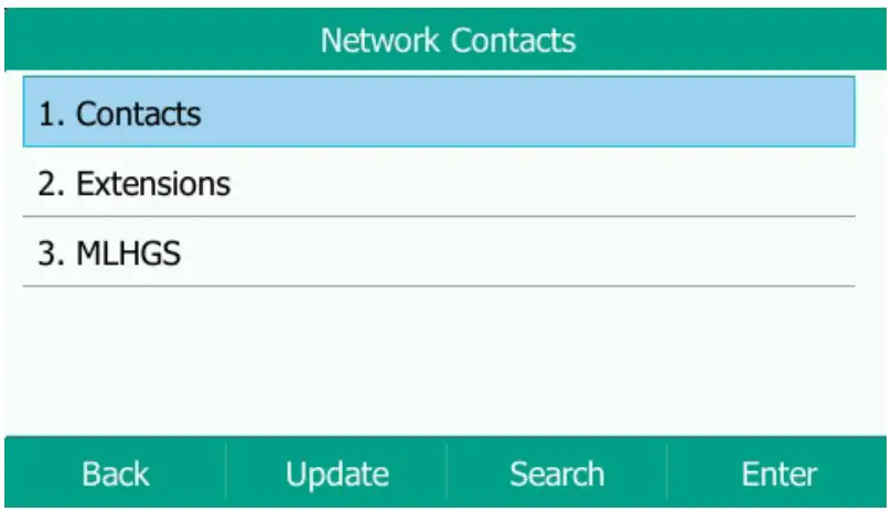 CONTACTS LISTS