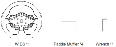 PXN W DS PC Gaming Racing Steering Wheel - Package Content