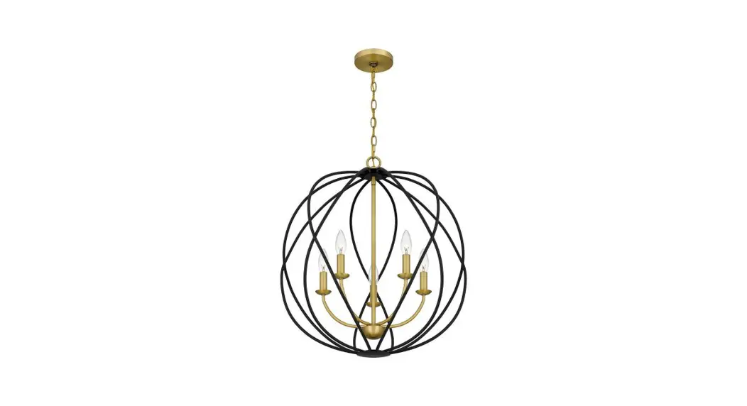 Quoizel Byn2824ab Bryn 5 Light Antique Nickel Pendant Installation Guide