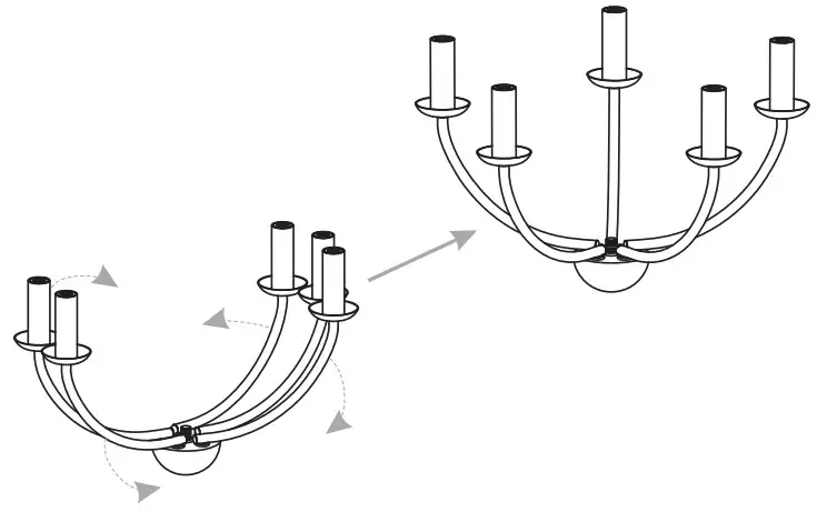 QUOIZEL BYN2824AB Bryn 5 Light Antique Nickel Pendant - fig