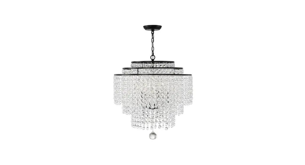 Crystorama Gab-b7305-mk Gabrielle Six Light Chandelier Instruction Manual