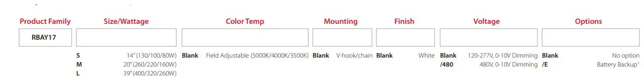 RAB RBAY17 Linear High Bay Field Adjustable-FIG5