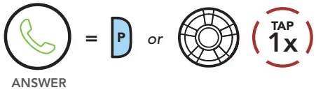 HARLEY DAVIDSON Motorcycle Bluetooth Communication System - Answer a Call