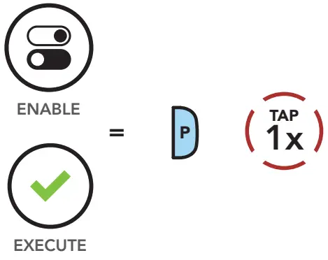HARLEY DAVIDSON Motorcycle Bluetooth Communication System - Execute Menu