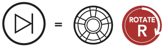 HARLEY DAVIDSON Motorcycle Bluetooth Communication System - Track forward