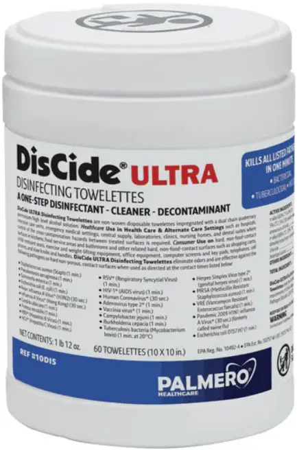 PALMERO 10DIS DisCide ULTRA Surface Disinfectant