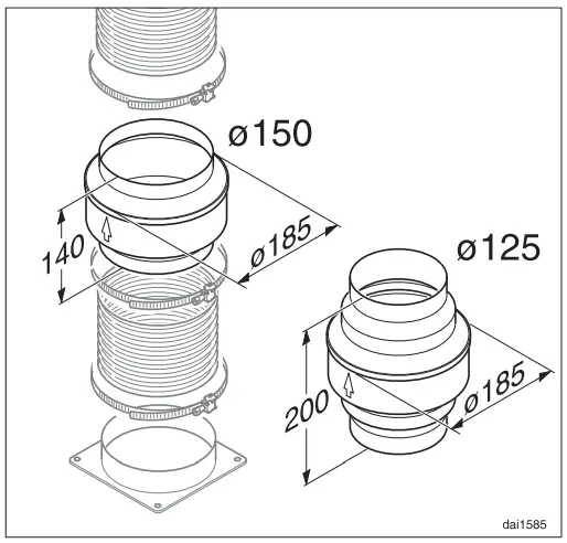 Miele 11 559 010 Built In Rangehoods - Condensate trap