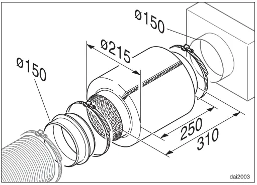 Miele 11 559 010 Built In Rangehoods - Silencer