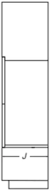 Double Ovens Installed in Cabinet