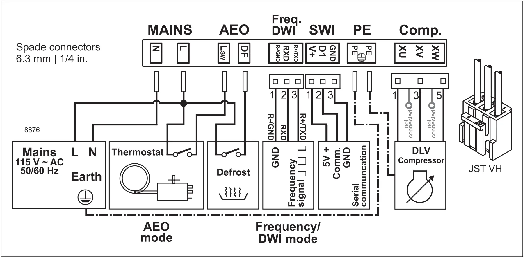Instructions
DLV Compressors 100-127V 50/60Hz 105N446x Series Controllers