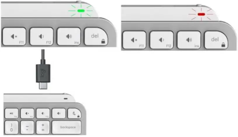 logitech MX Keys Mini for Mac Bluetooth Keyboard - Battery Notification