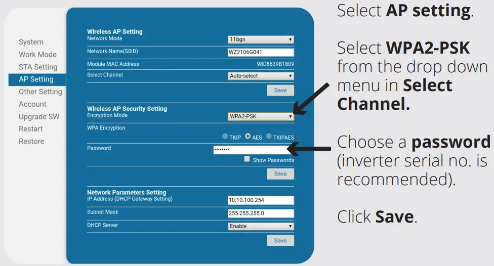 GivEnergy 422636971 WiFi Dongle - Re-securing your network 1
