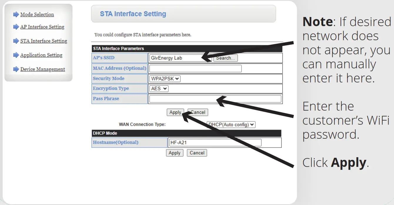 GivEnergy 422636971 WiFi Dongle - network