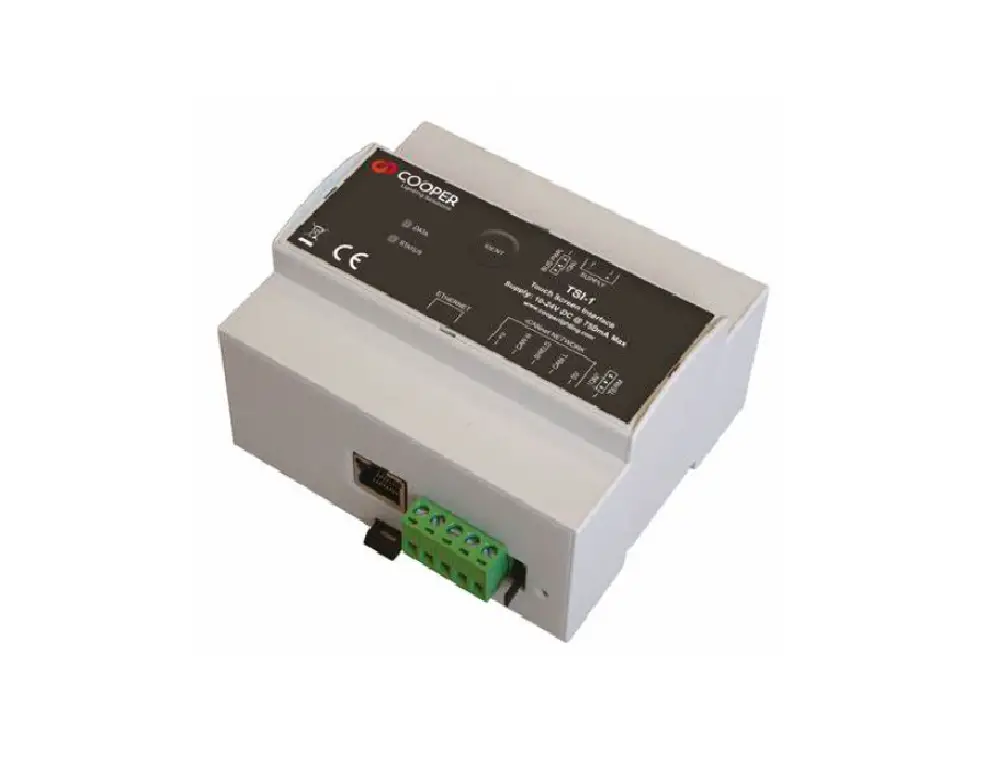 Cooper Lighting Solutions Tsi-1-na Wavelinx Wired Touchscreen Interface Instruction Manual