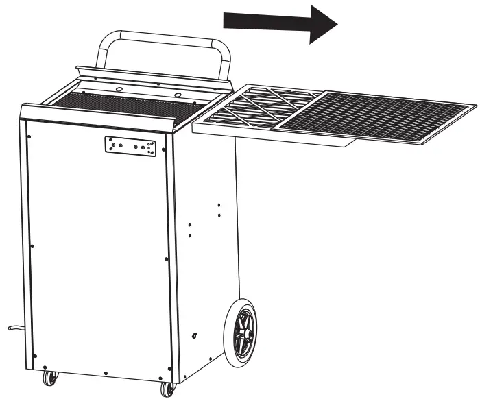 ABESTORM Hurricane 140P Pints Commercial Dehumidifiers - Cleaning The Filter