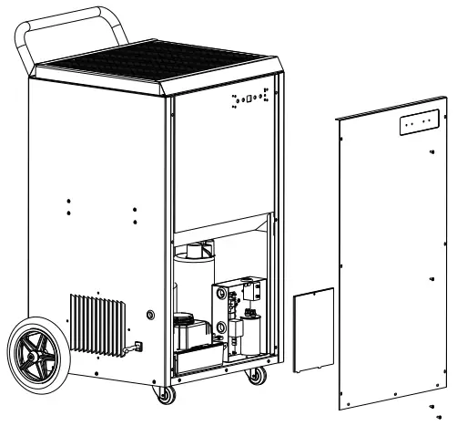 ABESTORM Hurricane 140P Pints Commercial Dehumidifiers - Electrical Access