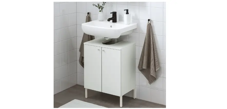 Ikea Aa-2245376-3 Nysjön Vanity Unit 2-doors Instruction Manual