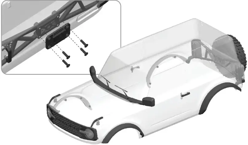 Ford Bronco Clear Body Set 08