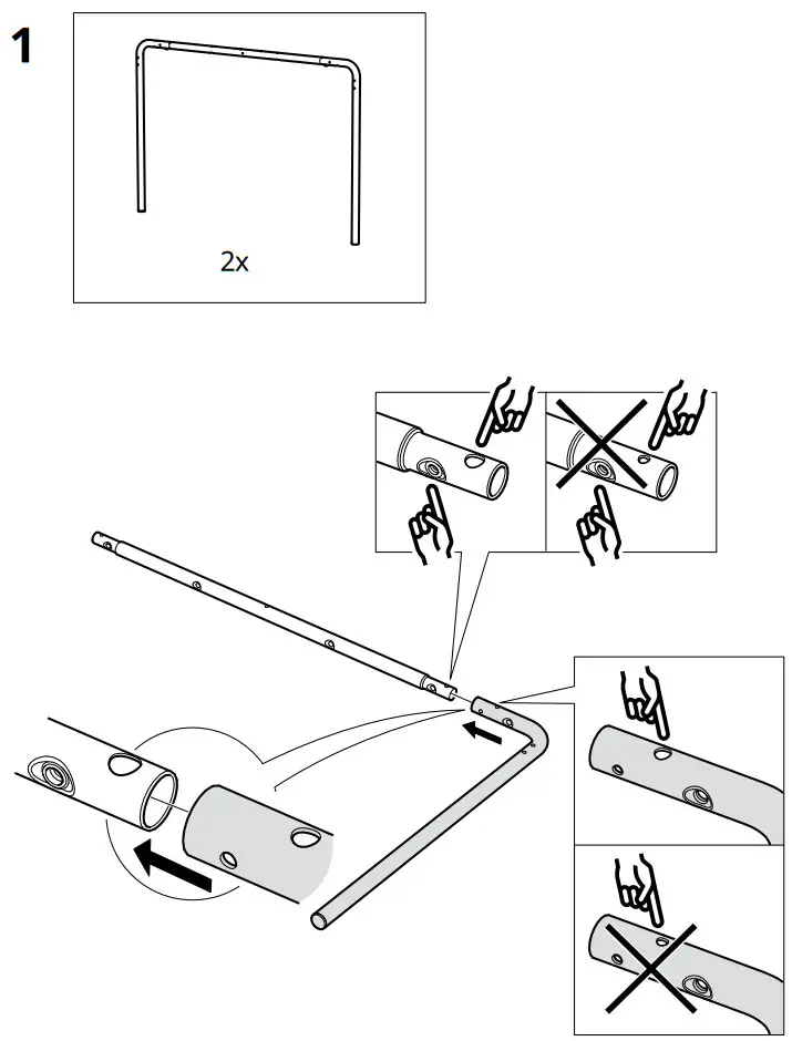IKEA GRÅSALA Underframe for Table Top - fig 2