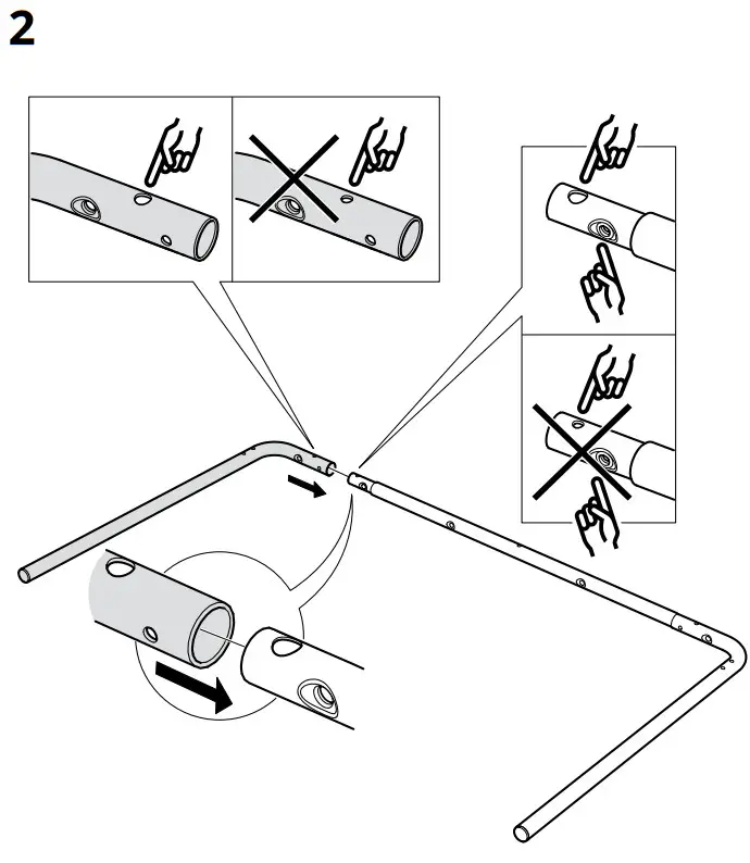 IKEA GRÅSALA Underframe for Table Top - fig 3