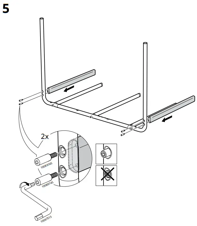 IKEA GRÅSALA Underframe for Table Top - fig 5