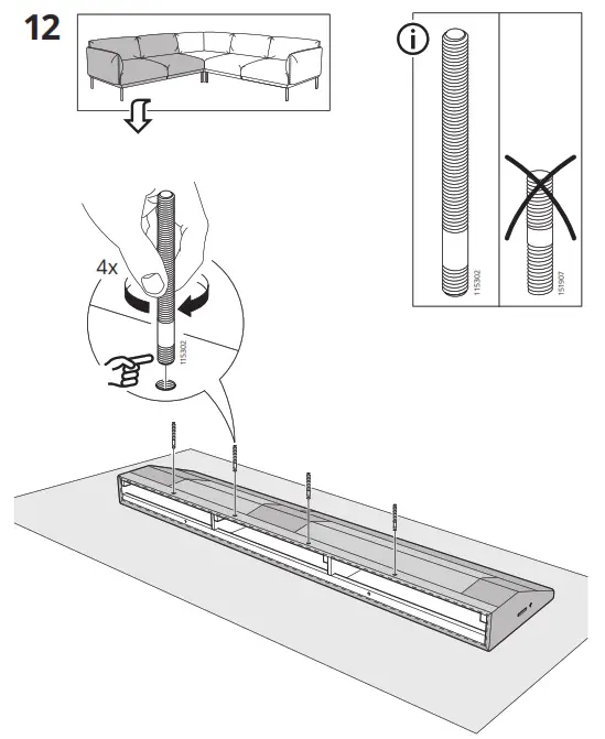 IKEA ÄPPLARYD Corner Sofa - Figure14