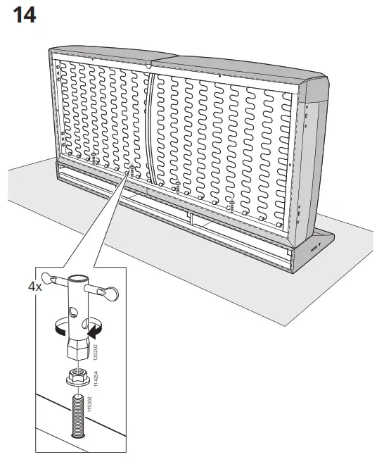 IKEA ÄPPLARYD Corner Sofa - Figure16