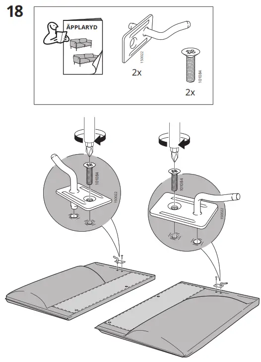 IKEA ÄPPLARYD Corner Sofa - Figure20
