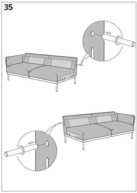 IKEA ÄPPLARYD Corner Sofa - Figure37