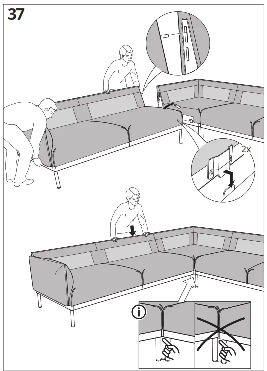 IKEA ÄPPLARYD Corner Sofa - Figure39