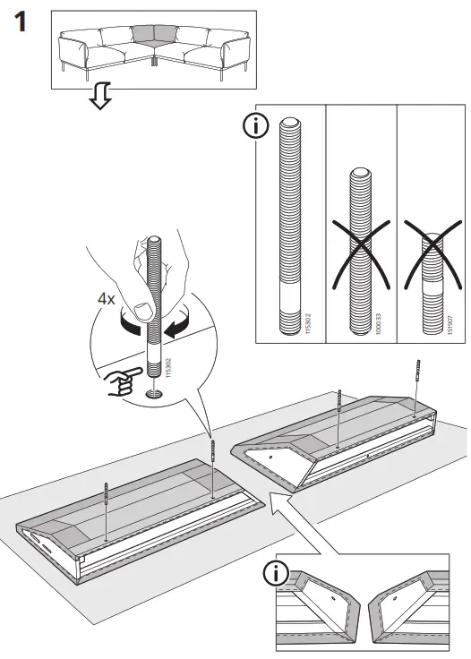 IKEA ÄPPLARYD Corner Sofa - Figure4