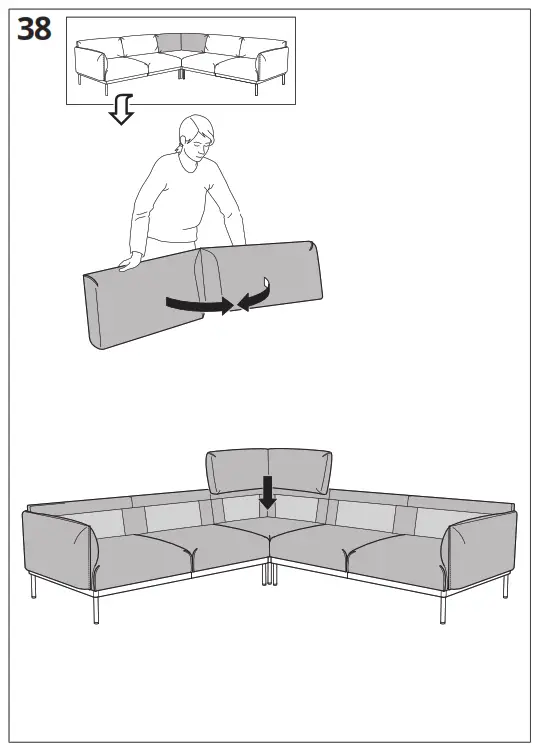 IKEA ÄPPLARYD Corner Sofa - Figure40