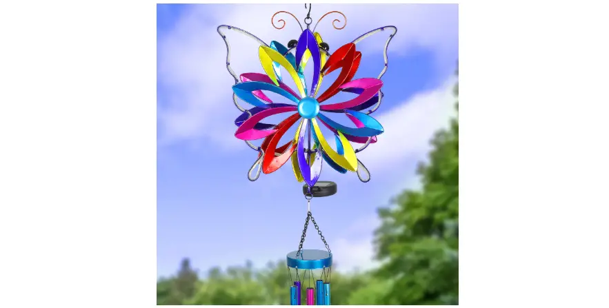 Exhart 72187-rs Solar Double Spinner Colorful Metal Butterfly Kinetic Wind Chime Instruction Manual Exhart 72187-rs Solar Double Spinner Colorful Metal Butterfly Kinetic Wind Chime Instruction Manual