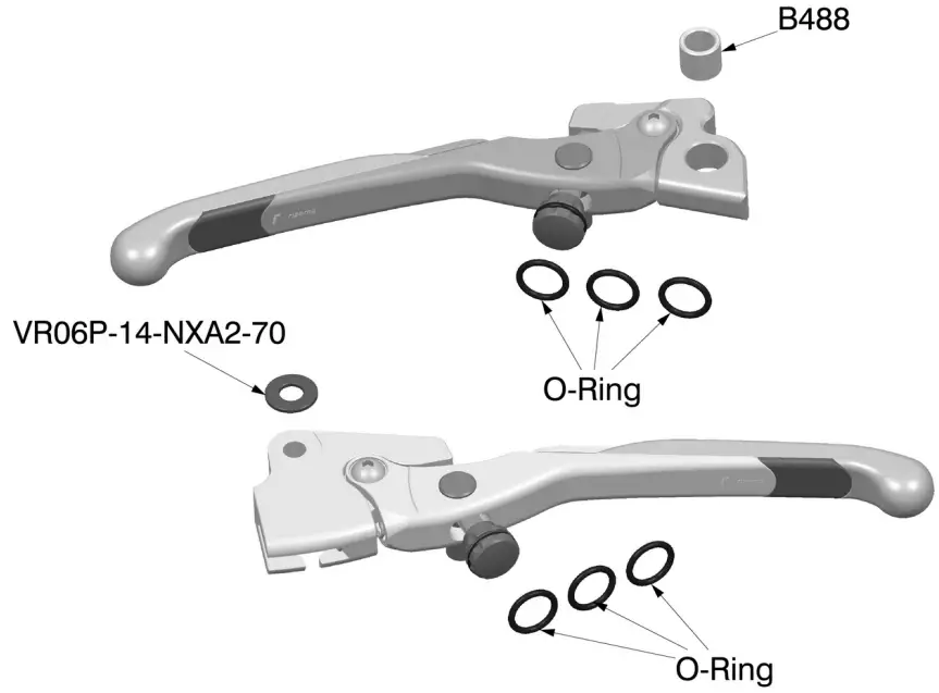 Brake levers kit