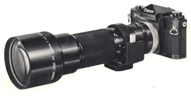 Canon Lens FD400mm Camera