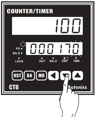 Autonics CT6Y Ebike Display Cash Counter - Change Setting Value 1