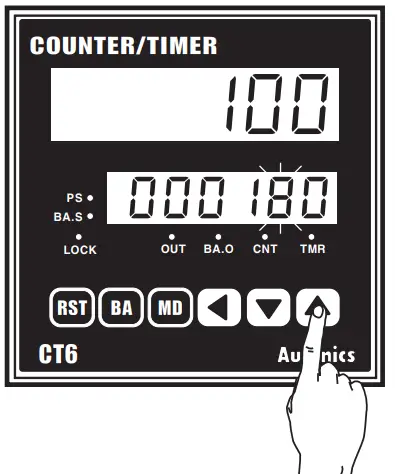 Autonics CT6Y Ebike Display Cash Counter - Change Setting Value 2