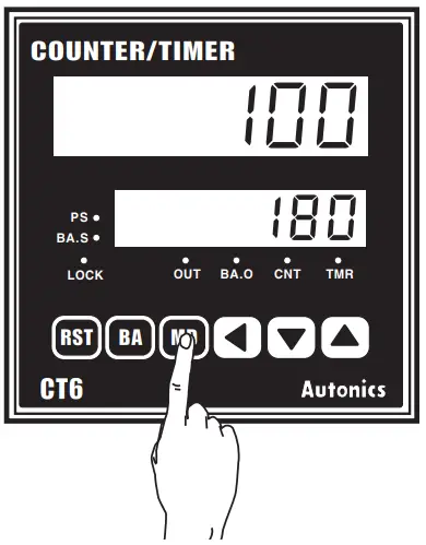 Autonics CT6Y Ebike Display Cash Counter - Change Setting Value 3