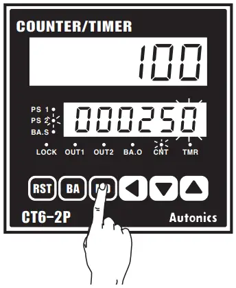Autonics CT6Y Ebike Display Cash Counter - Change Setting Value 5