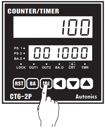 Autonics CT6Y Ebike Display Cash Counter - Change Setting Value 8