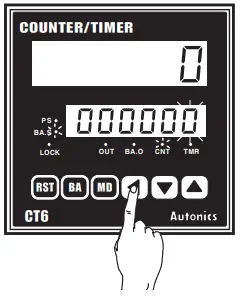 Autonics CT6Y Ebike Display Cash Counter - Change Setting Value Batch Counter 1