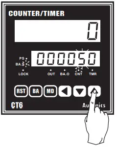 Autonics CT6Y Ebike Display Cash Counter - Change Setting Value Batch Counter 2